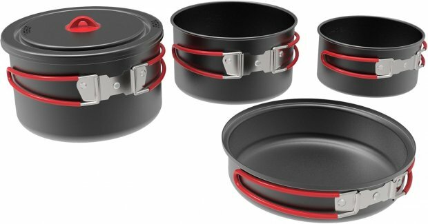 Kit de Panelas Coghlan's Hard Anodized Family Cook Set